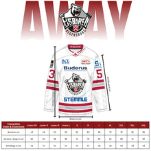Lade das Bild in den Galerie-Viewer, EBR Dauerkarten Bundle Saison 25/26 Fan Auswärtstrikot + Schal weiß