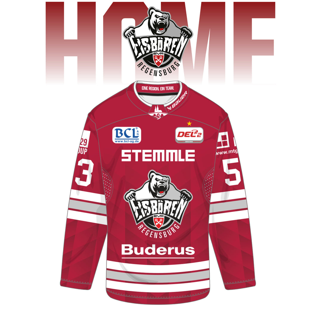 EBR Dauerkarten Bundle Saison 25/26 Fan Heimtrikot + Schal rot