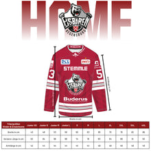 Lade das Bild in den Galerie-Viewer, EBR Dauerkarten Bundle Saison 25/26 Fan Heimtrikot + Schal rot
