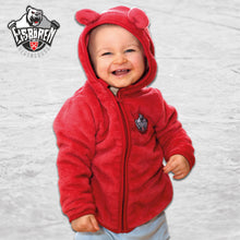 Lade das Bild in den Galerie-Viewer, Eisbären Teddy Hoodie super weich mit Eisbären Logo
