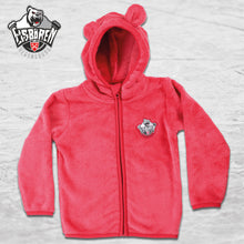 Lade das Bild in den Galerie-Viewer, Eisbären Teddy Hoodie super weich mit Eisbären Logo
